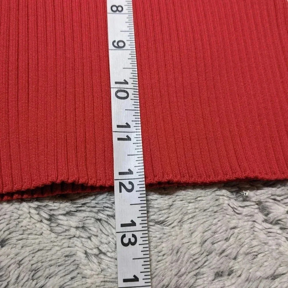 C/Meo Collective Red Off the Shoulder Long Sleeve Crop Top Medium Cmeo - Picture 6 of 7